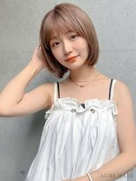 オーブ ヘアー フィグ 佐世保店(AUBE HAIR fig) 20代・30代_大人可愛いハイトーンボブ