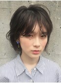 ニュアンスが可愛いボブパーマ_ニュアンス_ルーズパーマ