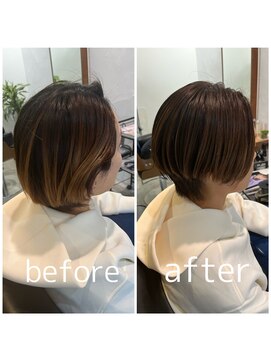 スピカ(SPICA) 【ケアカラーコース】お客様施術事例