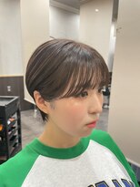 ルクスバイアフィナー(Luxo by Afinar) マッシュショート×オリーブベージュ