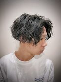 スパイラルパーマ センターパート 六本木 メンズ
