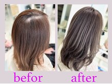 ヘアカラーによる、髪と頭皮のダメージの原因はカラー剤に含まれる成分がカラー後約2週間髪に残るからです