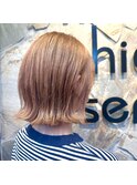 ボブ×ハイトーンカラー◇似合わせカット/町屋