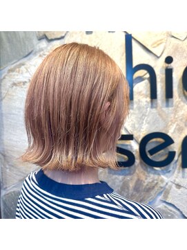 ナチュラルハイセンス 本店(natural high sense) ボブ×ハイトーンカラー◇似合わせカット/町屋
