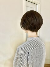 ヘアオーブロジック(HAIR orb LOGIC) 襟足スッキリ ショート ボルドーブラウン