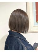 透明感最強オリーブベージュ/フレンチボブ/髪質改善