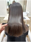 髪質改善ストレートアッシュカラーケアカラー