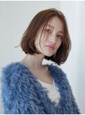 前髪　こなれミディ　イメチェン　髪質改善　ナチュラルボブ