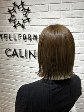 ヘア スパ ビューティー エールフォルム(HAIR SPA BEAUTY YELLFORME) オリーブブラウン×外ハネスタイル