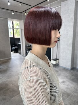 サクラ 岐阜(SAKURA) ボルドーカラー×リップラインボブ