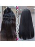 【当店人気No.1】髪質改善縮毛矯正ストレート＋超細密ドライカット ￥18500