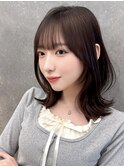 【kumu】 ミディアム/顔周りカット/おくれ毛レイヤー/栄/名古屋
