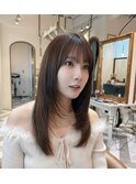 ミニウルフレイヤーカット顔周り前髪韓国ミディアムロング北千住