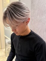 アンサー 渋谷(ANSWER)&nbsp;メンズバレイヤージュカラーハイライトカラーセンターパート韓国