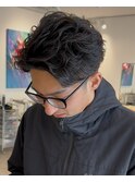 茅ヶ崎フェザーパーマニュアンスパーマ毛流れセンターパート30代