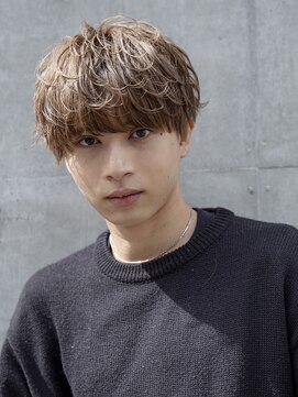 シティ(CITY) フェザーパーマニュアンスパーマ刈り上げなしメンズマッシュ