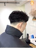 テーパーフェード×メンズショート