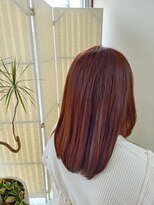 ヘアメイク イアラ 高柳(hair make iara)&nbsp;オレンジ　カラー