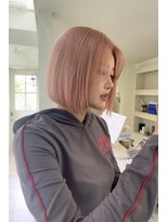 エクファ ヘア シェリル 草津 南草津店(ex-fa hair cherir)&nbsp;ミルクティーブロンド/ダークブルー/デジタルパーマ/南草津