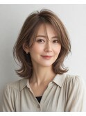 白髪ぼかし脱白髪染め大人レイヤー40代50代60代