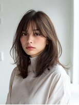ダル 渋谷/表参道(DAL.) ミディアムレイヤー/くびれレイヤー/ヘルシー/小顔/大人トレンド