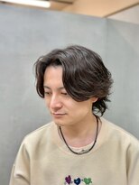 サームマン 人形町(SARM MAN)&nbsp;韓国風センターパートのゆるウェーブパーマ