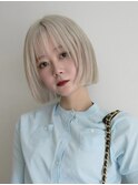 2回ブリーチで叶うホワイトブロンド