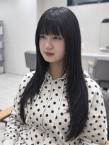 hyon myon/RISEbyREVO 綾瀬店【ヒョンミョン】&nbsp;ハッシュカット/デザインカラー/グレージュ[綾瀬駅/韓国ヘア]