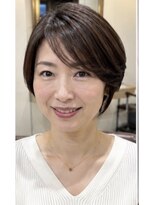 ハピエル ヘアークルー(HAPPYEL hair crew) 50代前髪あり大人ショート