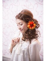 ミエルヘアービジュー(miel hair bijoux) 【miel hair bijoux】大人気編み込みエアリーサイドアップ♪