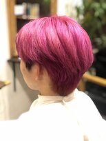 ヘアーメイク ララ(HAIR MAKE LALA)&nbsp;メンボブ　韓国ピンク