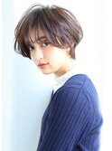 30代40代50代/大人可愛い/ワンサイドショート/ブランジュカラー