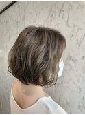 ゆるふわパーマ ミントベージュ