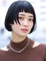 クリコ ヘアーデザイン(CLICQUOT hair design) 黒髪×切りっぱなし×厚めの前髪