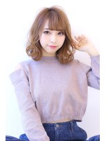 オーロ 池田店(ORO)&nbsp;ことりベージュローライト大人かわいい小顔スリークボブ大人ボブ