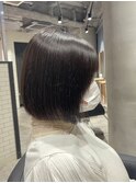 【カット＋カラー】ボブ×透明感暗髪/新出奈津樹
