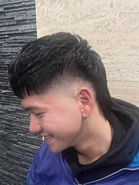 プレミアムバーバー 目黒店(PREMIUM BARBER produce by HIRO GINZA) スキンフェード×ウルフ(マレット) メンズカット/目黒/床屋