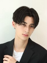 オーシャン トーキョー コウベ(OCEAN TOKYO KOBE) ビジネスセンターパート黒髪韓国マッシュニュアンスパーマ