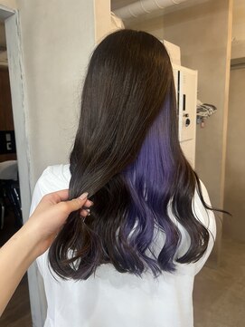 アジールヘア 東上野店(agir hair) 10代20代30代パープルインナーカラー【上野】