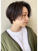 【morio札幌】札幌ショート　大人かわいい黒髪ハンサムショート