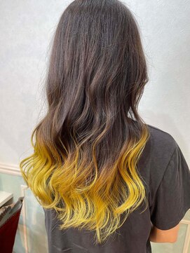 ヘアーサロン リアン 熊谷2号店(hair salon Rien) グラデーションイエロー♪
