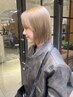 【佐藤萌 限定】似合わせボブカット＋透け感カラー＋6STEPトリートメント