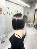グレージュカラー×ボブ