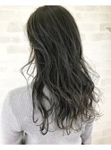 ダークグレージュ×ハイライト×髪質改善カラー×ウェーブ
