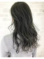 アヴァンス 泉大津店(AVANCE.)&nbsp;ダークグレージュ×ハイライト×髪質改善カラー×ウェーブ