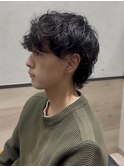 波巻きスパイラル×ナチュラルメンズウルフ【福岡/博多】