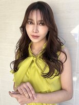 オーロ 塚口店(ORO)&nbsp;20代30代大人ガーリーダークアッシュミディアムレイヤーカット