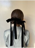 ベロアリボンアレンジ