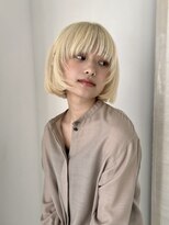 タヤ イオン新百合ヶ丘店(TAYA) 大人可愛い20代30代切りっぱなし外ハネナチュラルボブ