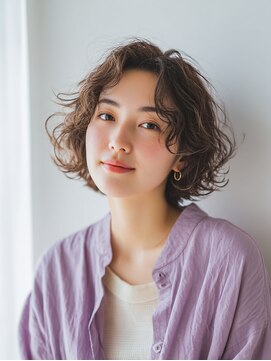 ニスル 町田店(NISURU) 似合わせカット/大人ガーリー/ダークアッシュ/着物/町田/町田駅